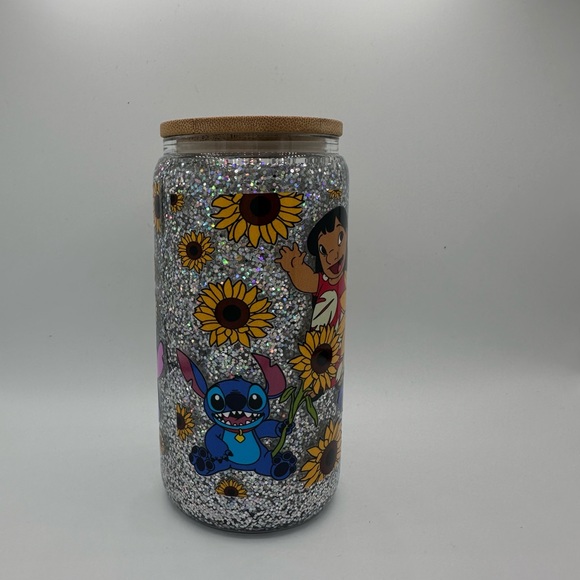 LILO & STITCH custom snowglobe tumbler 16oz - Picture 5 of 5